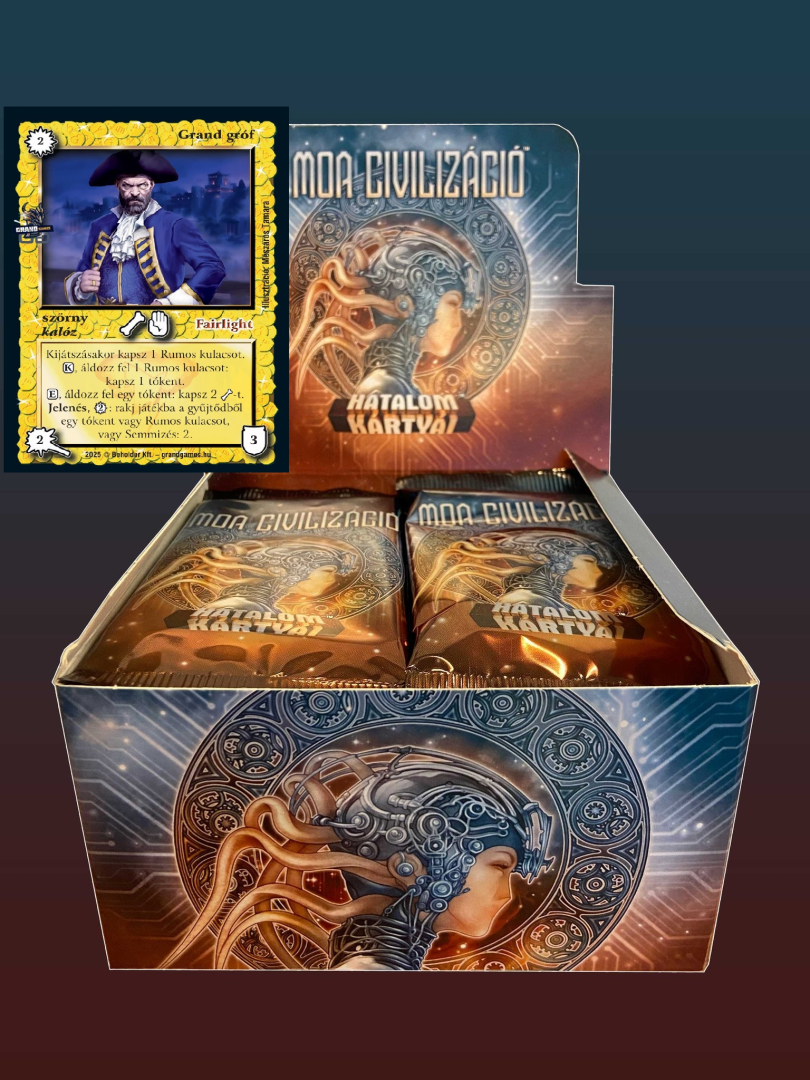Moa Civilizáció display + 1 db Grand Gróf promós lap
