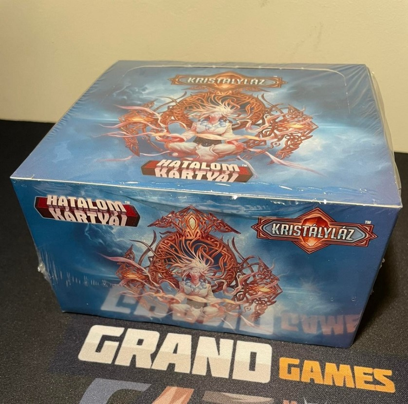 Kristályláz display (22 bontatlan csomag) + AJÁNDÉK  3 db Grand Cunami köszönőkártya