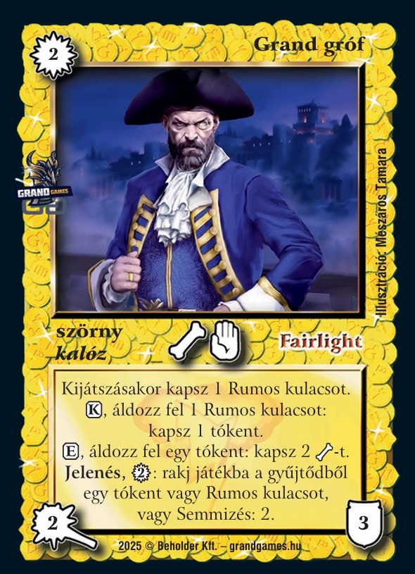 Császárváros display (22 csomag) + 1 db Grand gróf promóciós lap